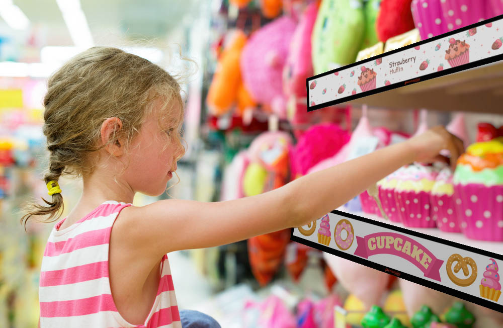 Little,Girl,Selecting,Toy,On,Shelves,In,Supermarket.