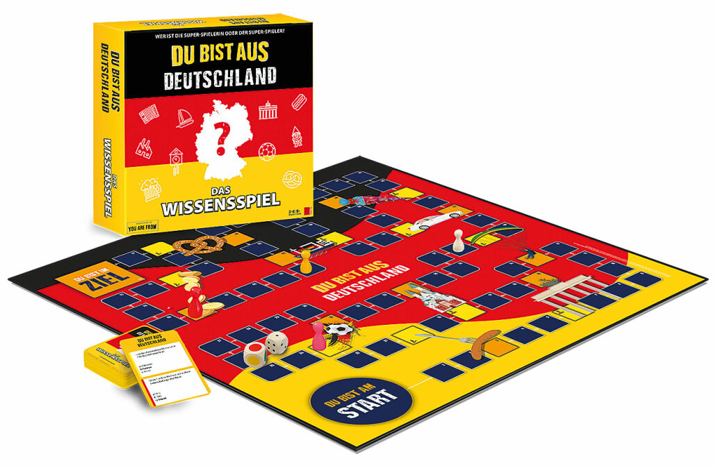 Durch die perfekte Kombination von Glück und Wissen eignet sich das Spiel „Du bist aus Deutschland – Das Wissenspiel“ ideal für gemütliche Familien- oder Freundeabende.